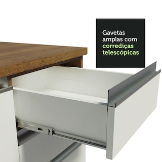 Foto 5 | Gabinete Bajo Bufetera Madesa Glamy 120cm Con Encimera Mb 08