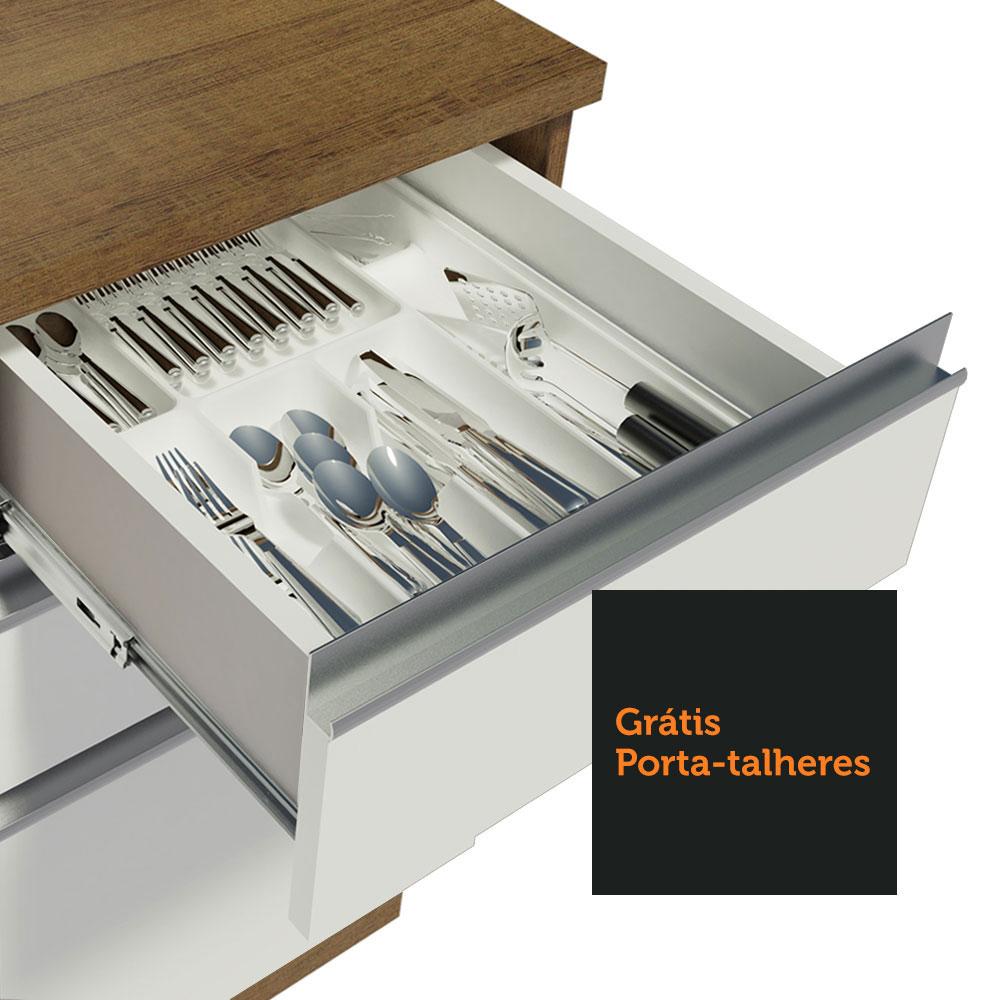 Foto 7 pulgar | Gabinete Bajo Bufetera Madesa Glamy 120cm Con Encimera Mb 08