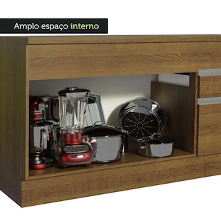 Foto 3 | Gabinete Bajo Bufetera Madesa Glamy 150cm Con Encimera Mm