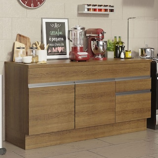 Foto 5 | Gabinete Bajo Bufetera Madesa Glamy 150cm Con Encimera Mm