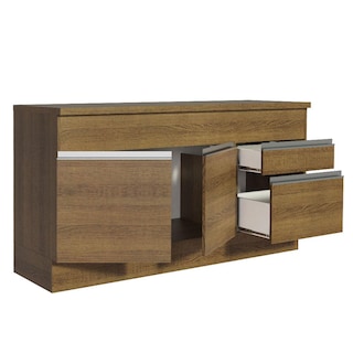 Foto 7 | Gabinete Bajo Bufetera Madesa Glamy 150cm Con Encimera Mm