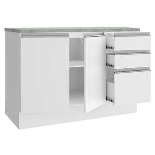 Foto 5 | Gabinete Bajo Bufetera Madesa Glamy 120cm Con Encimera Bb 02