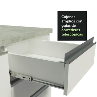 Foto 8 | Gabinete Bajo Bufetera Madesa Glamy 120cm Con Encimera Bb 02