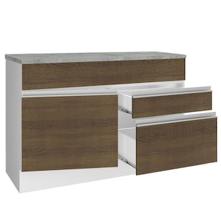 Foto 5 | Gabinete Bajo Bufetera Madesa Glamy 120cm Con Encimera Bm 01