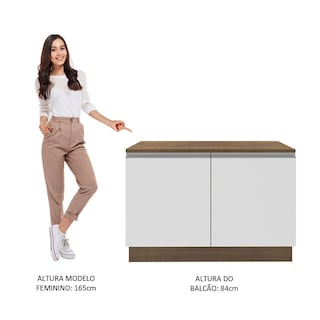 Foto 6 | Gabinete Bajo Bufetera Madesa Glamy 120cm Con Encimera Mb