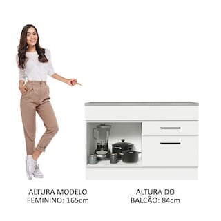 Foto 6 | Gabinete Bajo Bufetera Madesa Agata 120cm Con Encimera Bb 01
