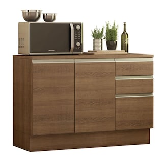 Foto 1 | Gabinete Bajo Bufetera Madesa Glamy 120cm Con Encimera Mm 03