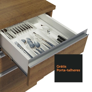 Foto 4 | Gabinete Bajo Bufetera Madesa Glamy 120cm Con Encimera Mm 03