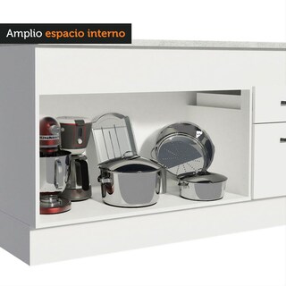 Foto 7 | Gabinete Bajo Bufetera Madesa Agata 150cm Con Encimera Bb