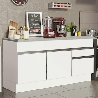 Foto 2 | Gabinete Bajo Bufetera Madesa Glamy 150cm Con Encimera Bb