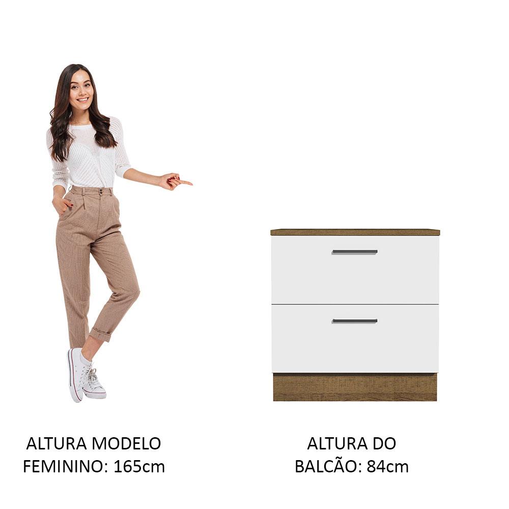 Foto 5 pulgar | Gabinete Bajo Bufetera Madesa Agata 80cm Con Encimera Mb 01