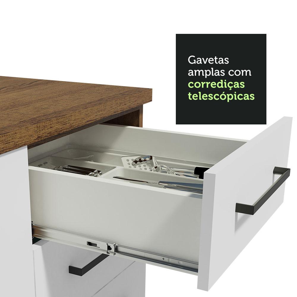 Foto 8 pulgar | Gabinete Bajo Bufetera Madesa Agata 80cm Con Encimera Mb 01