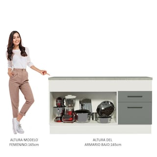 Foto 4 | Gabinete Bajo Bufetera Madesa Agata 150cm Con Encimera Bg 01