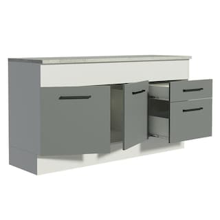 Foto 5 | Gabinete Bajo Bufetera Madesa Agata 150cm Con Encimera Bg 01