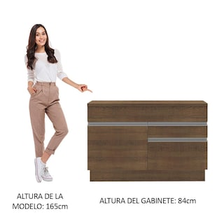 Foto 6 | Gabinete Bajo Bufetera Madesa Glamy 120cm Con Encimera Mm 02