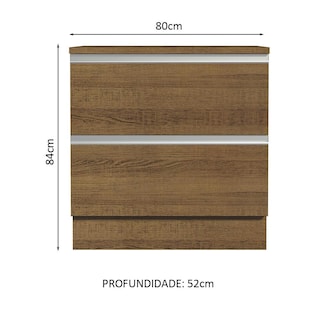 Foto 2 | Gabinete Bajo Bufetera Madesa Glamy 80cm Con Encimera Mm 04