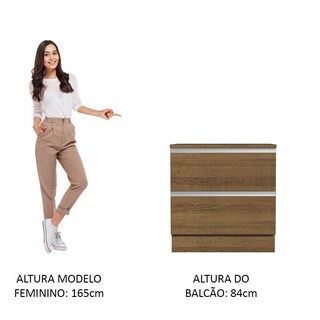 Foto 4 | Gabinete Bajo Bufetera Madesa Glamy 80cm Con Encimera Mm 04