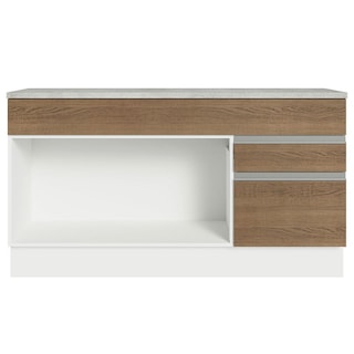 Foto 6 | Gabinete Bajo Bufetera Madesa Glamy 150cm Con Encimera Bm 01