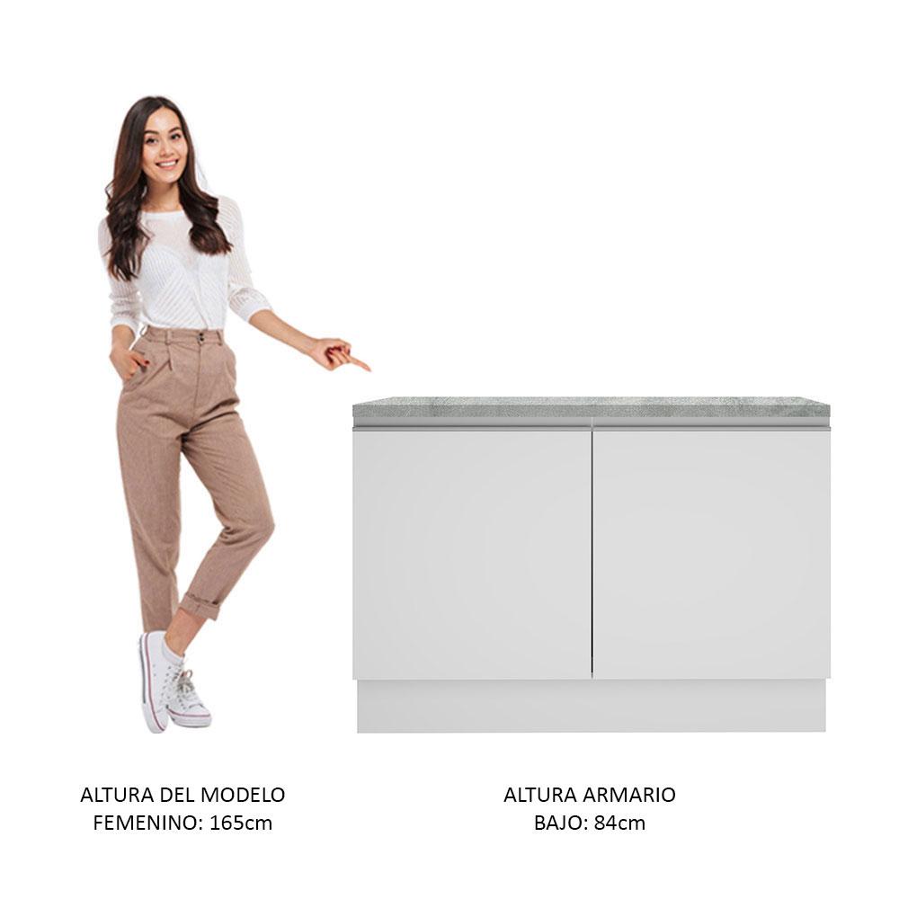 Foto 8 pulgar | Gabinete Bajo Bufetera Madesa Glamy 120cm Con Encimera Bb