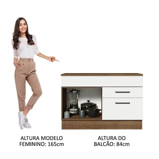 Foto 5 | Gabinete Bajo Bufetera Madesa Agata 120cm Con Encimera Mb 01