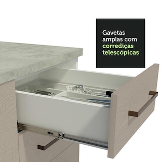 Foto 6 | Gabinete Bajo Bufetera Madesa Agata 80cm Con Encimera Bc 06