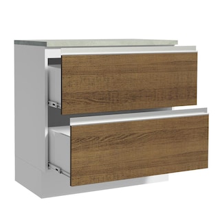 Foto 2 | Gabinete Bajo Bufetera Madesa Glamy 80cm Con Encimera Bm 01