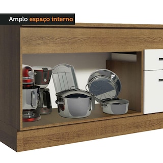 Foto 7 | Gabinete Bajo Bufetera Madesa Agata 150cm Con Encimera Mb