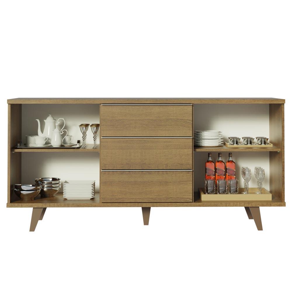 Foto 5 pulgar | Buffet Credenza Madesa Para Almacenaje 160cm 3 Cajones Mm