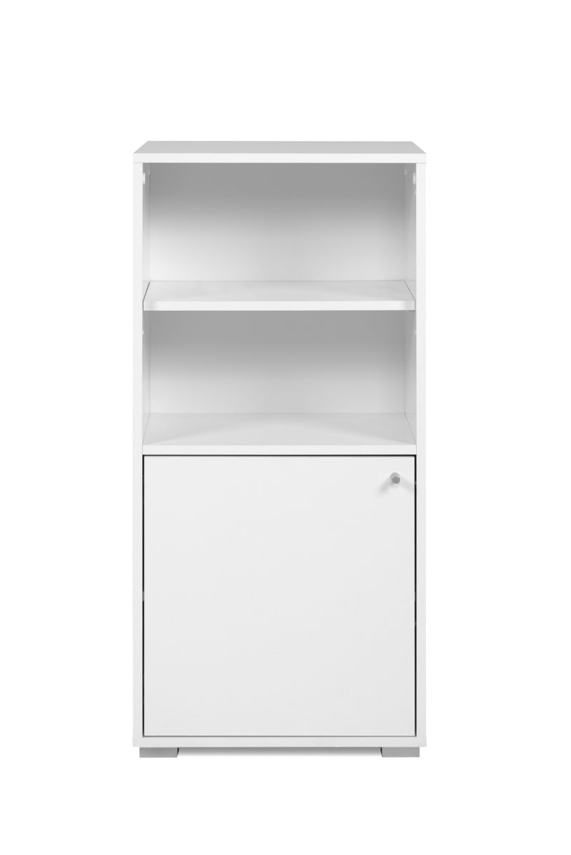 Foto 2 pulgar | Aparador De Cocina Blanco Con 1 Puerta Y 1 Entrepaño Estructura De Madera Industrial