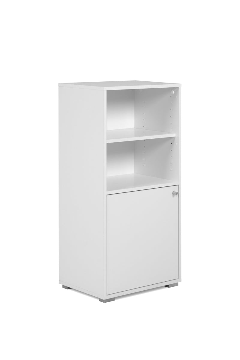 Foto 2 | Aparador De Cocina Blanco Con 1 Puerta Y 1 Entrepaño Estructura De Madera Industrial
