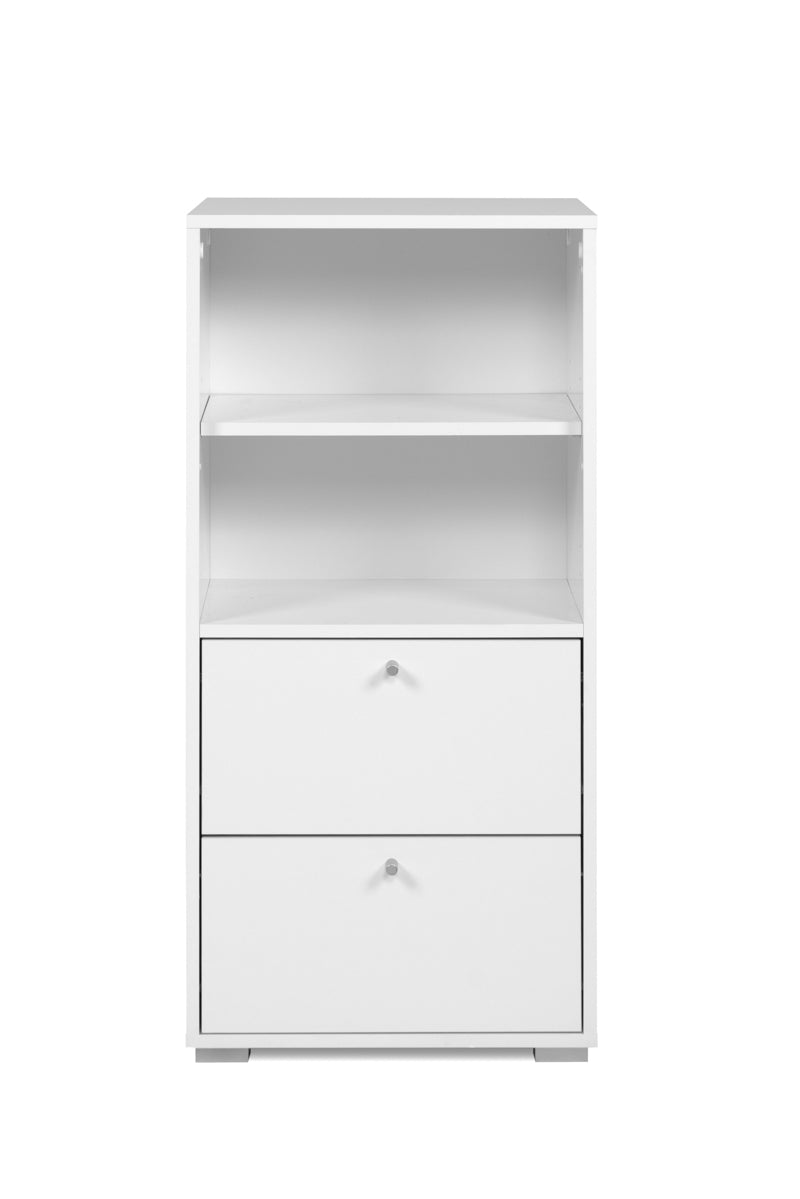 Foto 1 | Aparador De Cocina Blanco Con 2 Cajones Y 1 Entrepaño Estructura De Madera Industrial