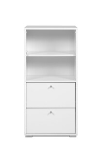 Foto 1 | Aparador De Cocina Blanco Con 2 Cajones Y 1 Entrepaño Estructura De Madera Industrial