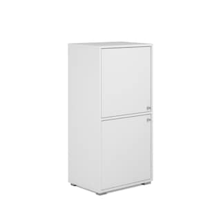 Foto 2 | Aparador De Cocina Blanco Con 2 Puertas Y 2 Entrepaños Con Estructura De Madera Industrial