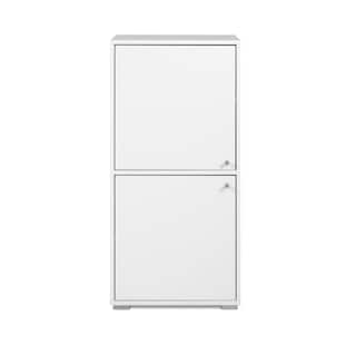 Foto 3 | Aparador De Cocina Blanco Con 2 Puertas Y 2 Entrepaños Con Estructura De Madera Industrial