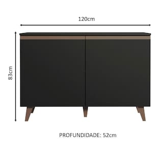 Foto 3 | Gabinete Bajo Bufetera Madesa 120cm Con Encimera Nn