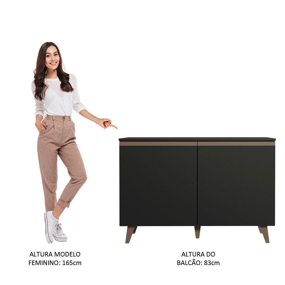 Foto 7 pulgar | Gabinete Bajo Bufetera Madesa 120cm Con Encimera Nn