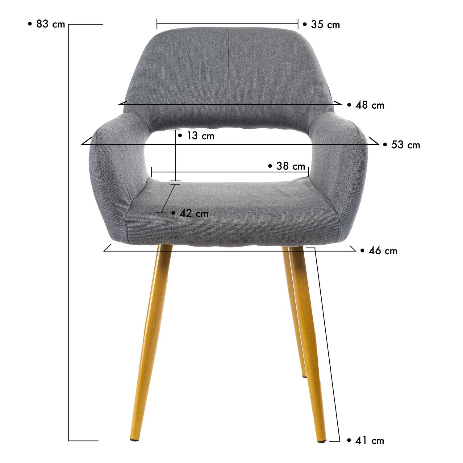 Foto 4 pulgar | Sillas Big Room SH-618 color Gris 2 Piezas