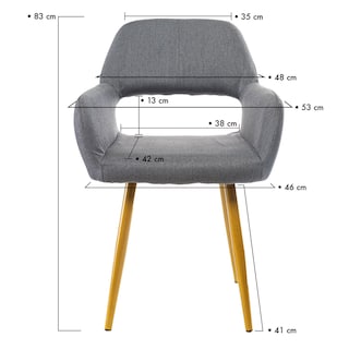 Foto 3 | Silla Big Room SH-618 color Gris