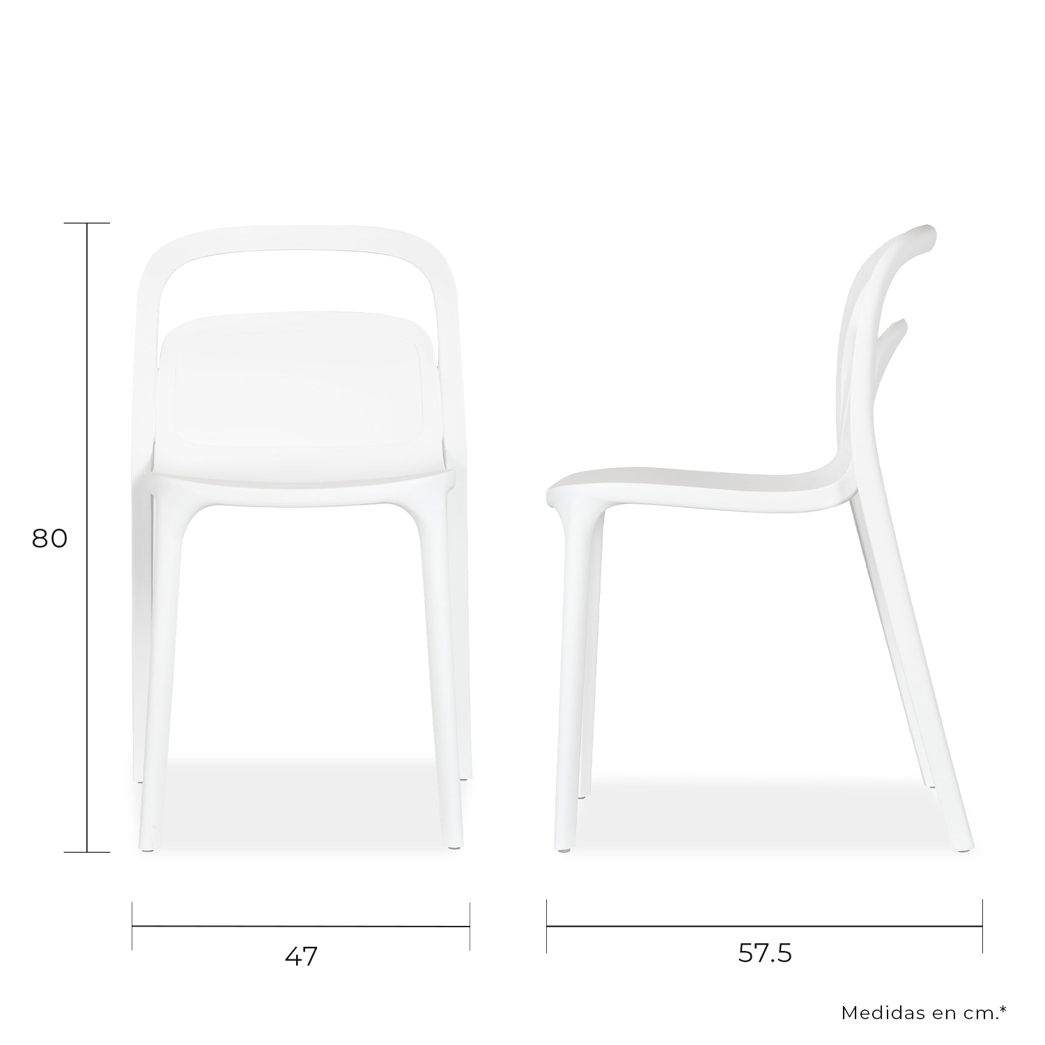 Foto 5 | Paquete 4 Sillas Mundo In Asti Comedor Y Jardin Crema