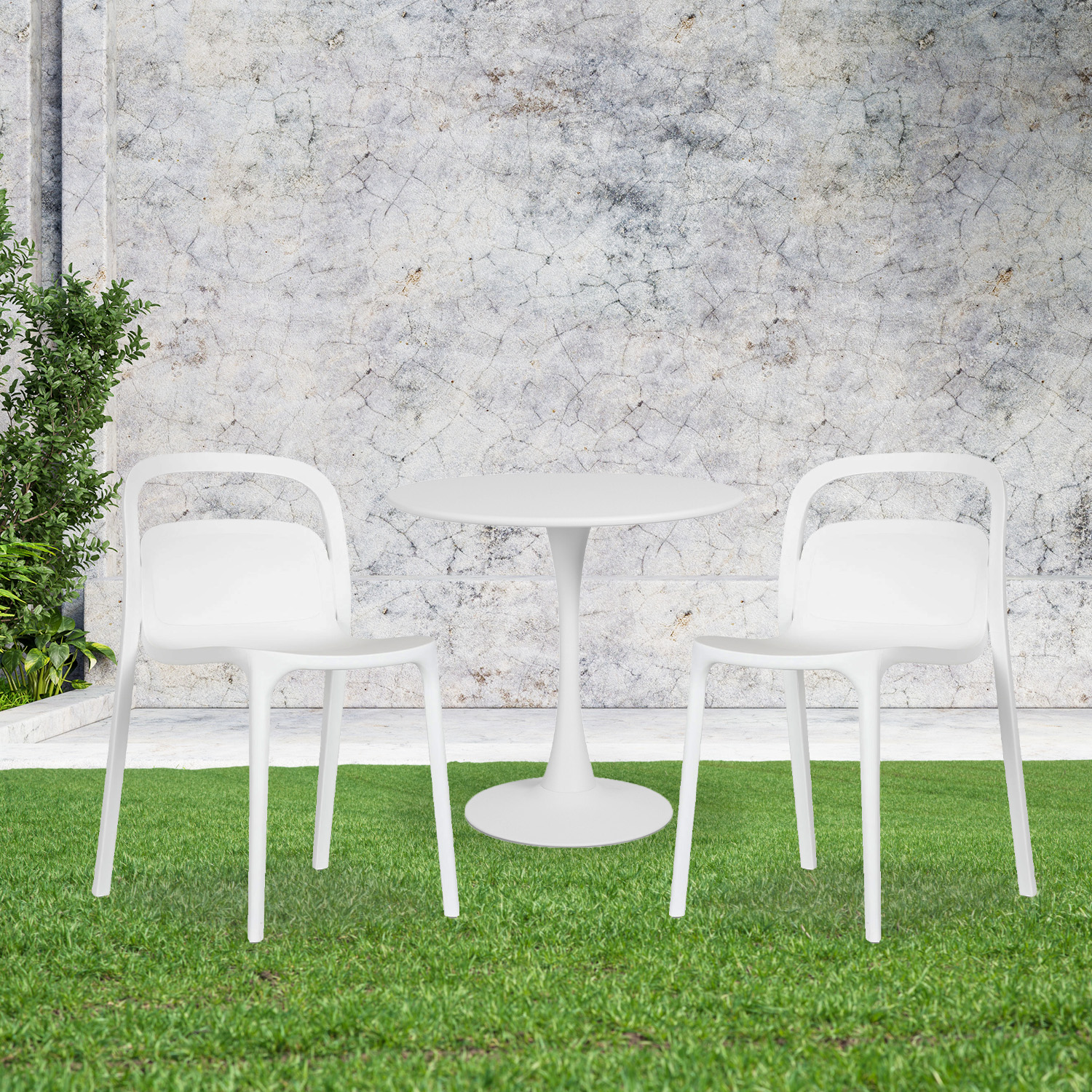 Foto 8 | Paquete 4 Sillas Mundo In Asti Comedor Y Jardin Crema