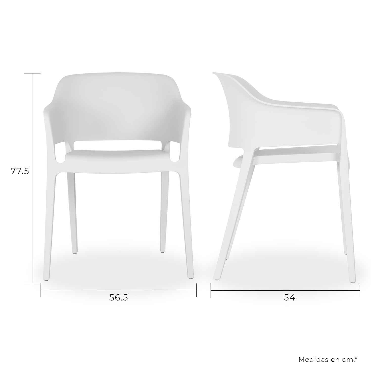 Foto 5 | Paquete 4 Sillas Mundo In Capri Comedor Y Jardin Crema