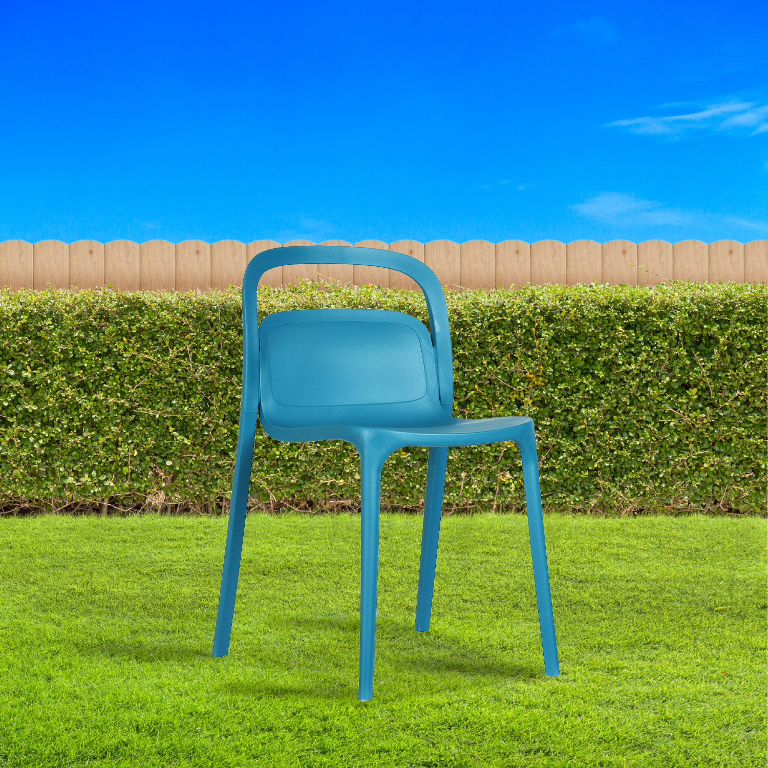 Foto 7 | Paquete 4 Sillas Mundo In Asti Comedor Y Jardin Azul