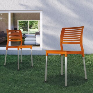 Foto 8 | Paquete 4 Sillas Mundo In Galeri Comedor Y Jardin Naranja