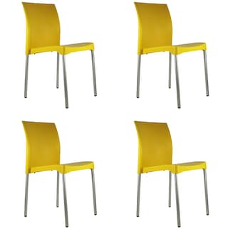 Foto 1 | Paquete 4 Sillas Mundo In Vivanti Comedor Y Jardin Amarillo