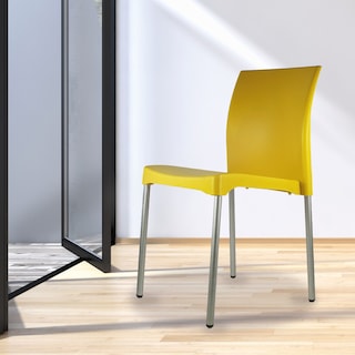 Foto 7 | Paquete 4 Sillas Mundo In Vivanti Comedor Y Jardin Amarillo