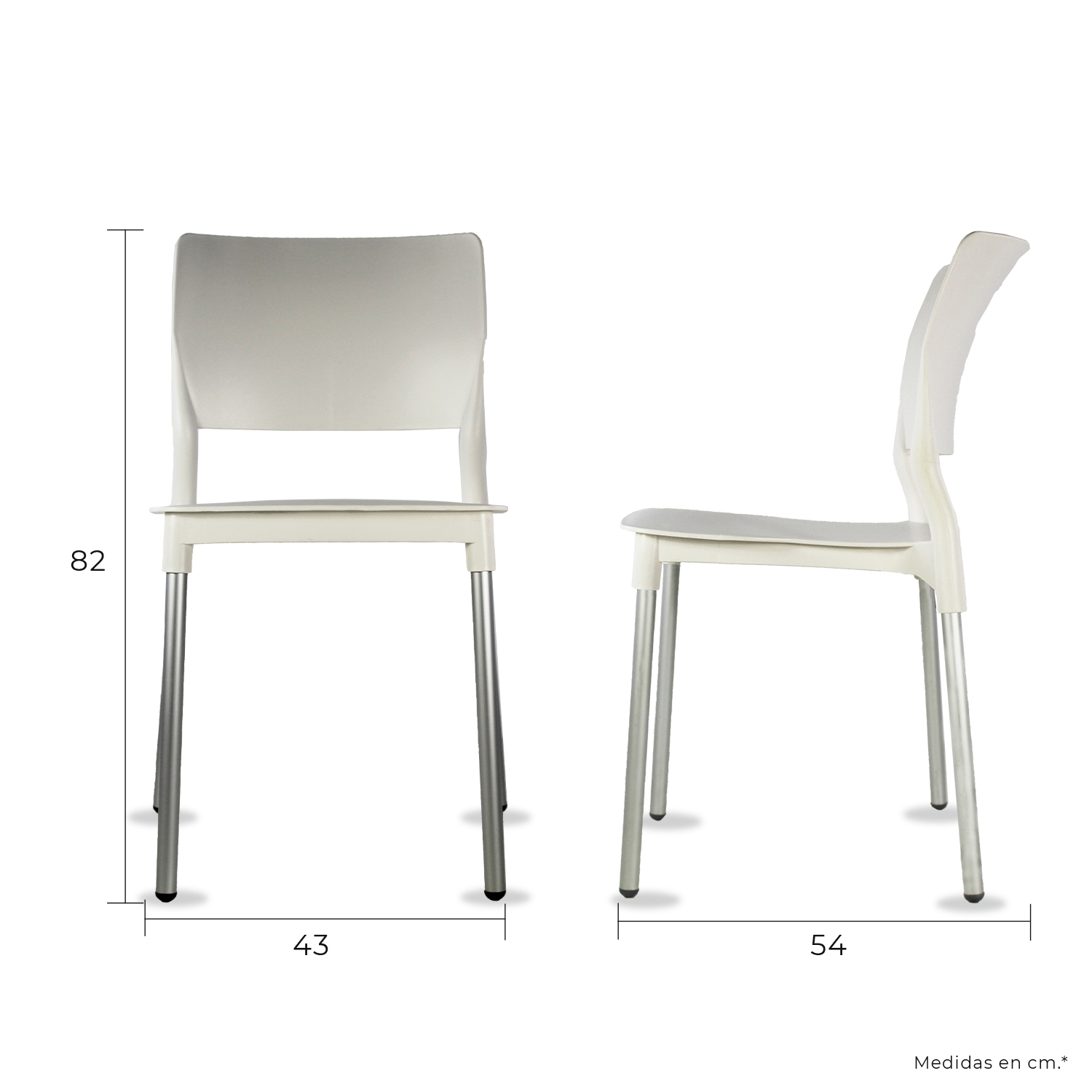 Foto 5 | Paquete 4 Sillas Mundo In Alesia Comedor Y Jardin Blanco