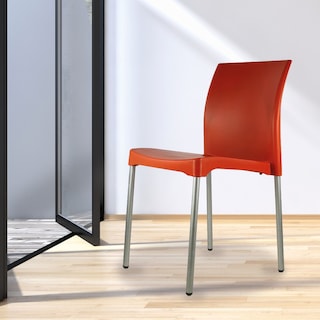Foto 2 | Set de 4 Sillas Mundo In Vivanti Comedor Y Jardin Naranja