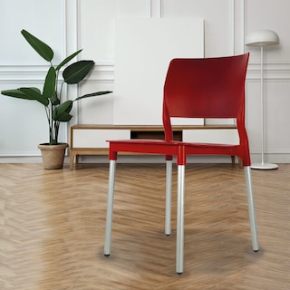 Foto 8 | Paquete 4 Sillas Mundo In Alesia Comedor Y Jardin Rojo