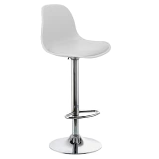 Foto 1 | Banco Alto KingsHouse Giratorio con Respaldo color Blanco