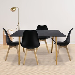 Foto 8 | Paquete 4 Sillas Mundo In Frankfurt Comedor Y Jardin Negro